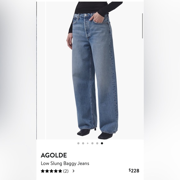 Agolde low slung baggy jeans - Picture 3 of 4